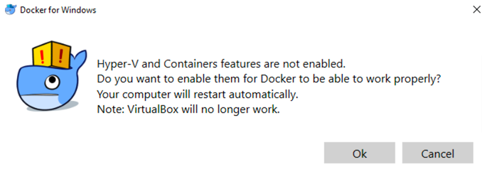 Enabling Hyper-V with Docker
