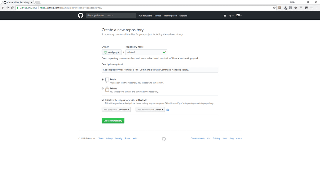 Creating a new GitHub Repository